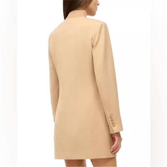 STAUD Mott Dress Camel.Incredible design,combining a dress,jacket and a sweater. - Picture 4 of 12
